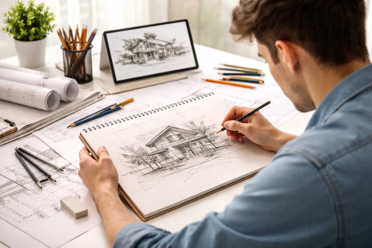 Practical interior design workshop for students at Aesthetic of Interiors Academy